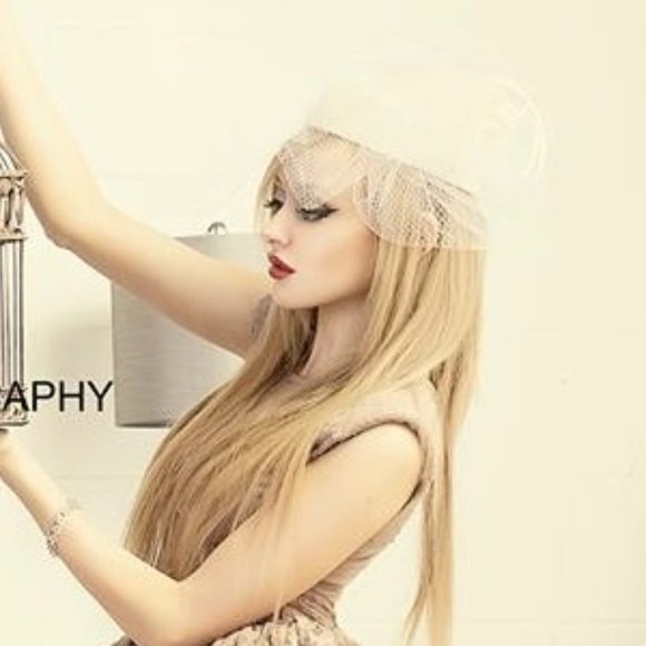 Russian Hat with Mesh Birdcage Veil - Picture 1 of 5